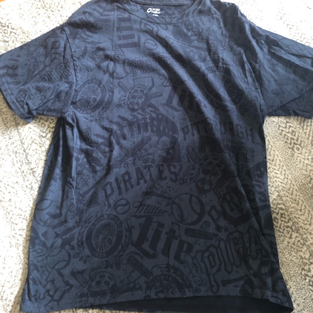 🌸Men’s Baseball Pirates Miller Lite Tatoo Art Sports Beer MLB T Shirt Tee